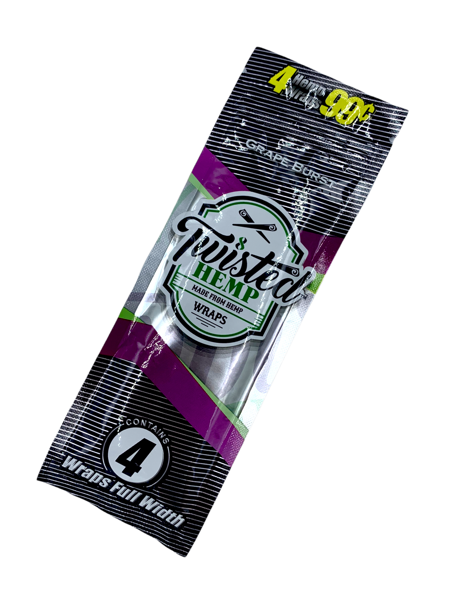 Twisted Hemp Wraps x4 Grape Burst - Uva